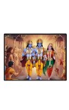Lord RamSiya Laxman Laminated Photo - 9x11 Inches, Divine Blessings For Home & Office And Temple Decoration (F16108)