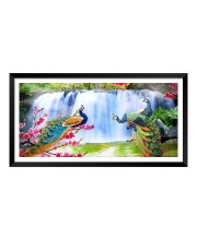 Nature Landscape Floating Frame Scenery Digital Print - (I5906) - 12x24 inch Modern Nature Wall Art for Living Room, Bedroom, Office, Hotels, Drawing Room