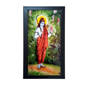 Sri Ramachandra in Exile (Banabas) Religious Art Frame – Beautiful Acrylic Wall Decor for Home & Temple (39.5 x 24.3 cm)