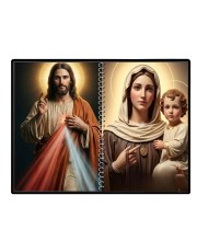 Jesus Christ - Our Lady Of Velankanni Laminated Photo - 11x13 Inches, Divine Blessings For Home & Office And Temple Decoration (F16387)