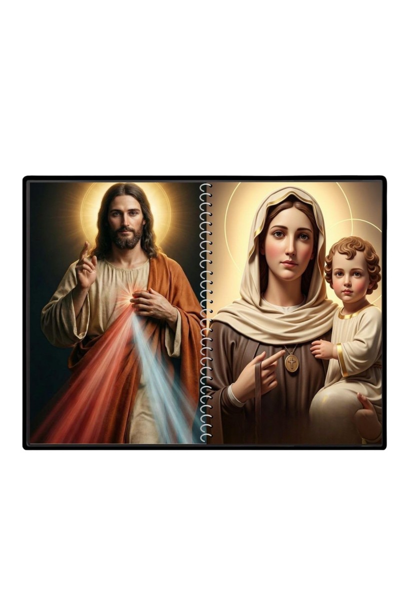 Jesus Christ - Our Lady Of Velankanni Laminated Photo - 13x15 Inches, Divine Blessings For Home & Office And Temple Decoration (F16387)