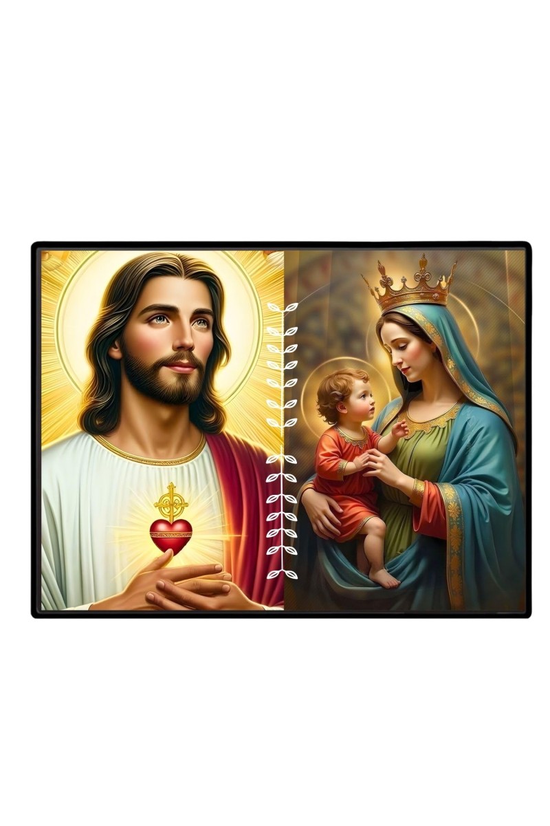 Jesus Christ - Our Lady Of Perpetual Help Jesus Christ - Our Lady Of Perpetual Help Laminated Photo - 13x15 Inches, Divine Blessings For Home & Office And Temple Decoration (F16263)