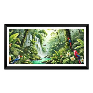 Nature Landscape Floating Frame Scenery Digital Print - (I5781) - 18x36 inch Modern Nature Wall Art for Living Room, Bedroom, Office, Hotels, Drawing Room Nature Landscape Floating Frame Scenery Digital Print - (I5781) - 18x36 inch Modern Nature Wall Art for Living Room, Bedroom, Office, Hotels, Drawing Room