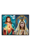 Esus Christ - Blessed Virgin Mary Laminated Photo - 11x13 Inches, Divine Blessings For Home & Office And Temple Decoration (F16432)