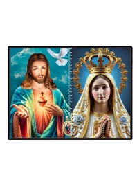 Esus Christ - Blessed Virgin Mary Laminated Photo - 11x13 Inches, Divine Blessings For Home & Office And Temple Decoration (F16432)