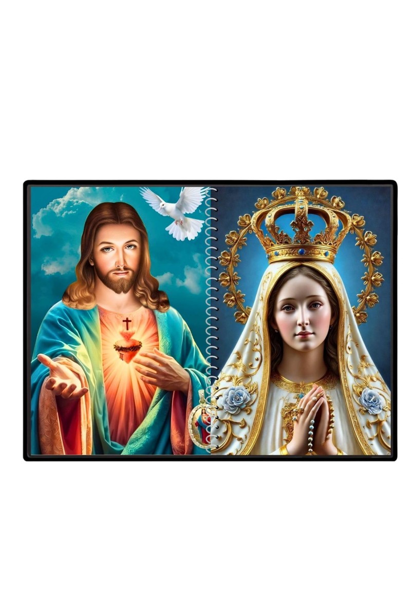 Esus Christ - Blessed Virgin Mary Laminated Photo - 11x13 Inches, Divine Blessings For Home & Office And Temple Decoration (F16432)