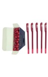 Kundan Df Pen | Ball Pen Box Pack | Slim & Red Color Body Pens Easy to hold | Pack of 1, P-20, INK Colour - Red | Smooth Writing use for Study, Office Work