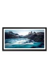 Nature Landscape Floating Frame Scenery Digital Print - (I5880) - 24x48 inch Modern Nature Wall Art for Living Room, Bedroom, Office, Hotels, Drawing Room