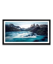 Nature Landscape Floating Frame Scenery Digital Print - (I5880) - 12x24 inch Modern Nature Wall Art for Living Room, Bedroom, Office, Hotels, Drawing Room