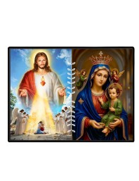 Jesus Lady Of FatimaLaminated Photo - 11x13 Inches, Divine Blessings For Home & Office And Temple Decoration (F16228)