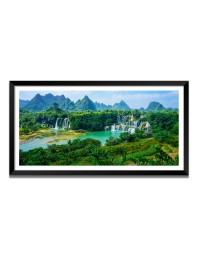 Nature Landscape Floating Frame Scenery Digital Print - (I5539) - 18x36 inch Modern Nature Wall Art for Living Room, Bedroom, Office, Hotels, Drawing Room