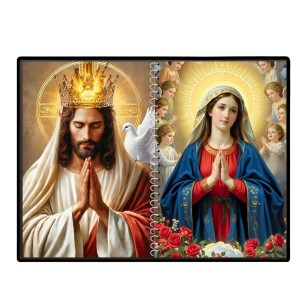 Jesus Christ - Our Lady Of Grace Laminated Photo - 13x15 Inches, Divine Blessings For Home & Office And Temple Decoration (F16426)