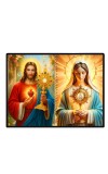 Immaculate Heart Of Mary Laminated Photo - 11x13 Inches, Divine Blessings For Home & Office And Temple Decoration (F16451)