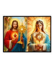 Immaculate Heart Of Mary Laminated Photo - 11x13 Inches, Divine Blessings For Home & Office And Temple Decoration (F16451)