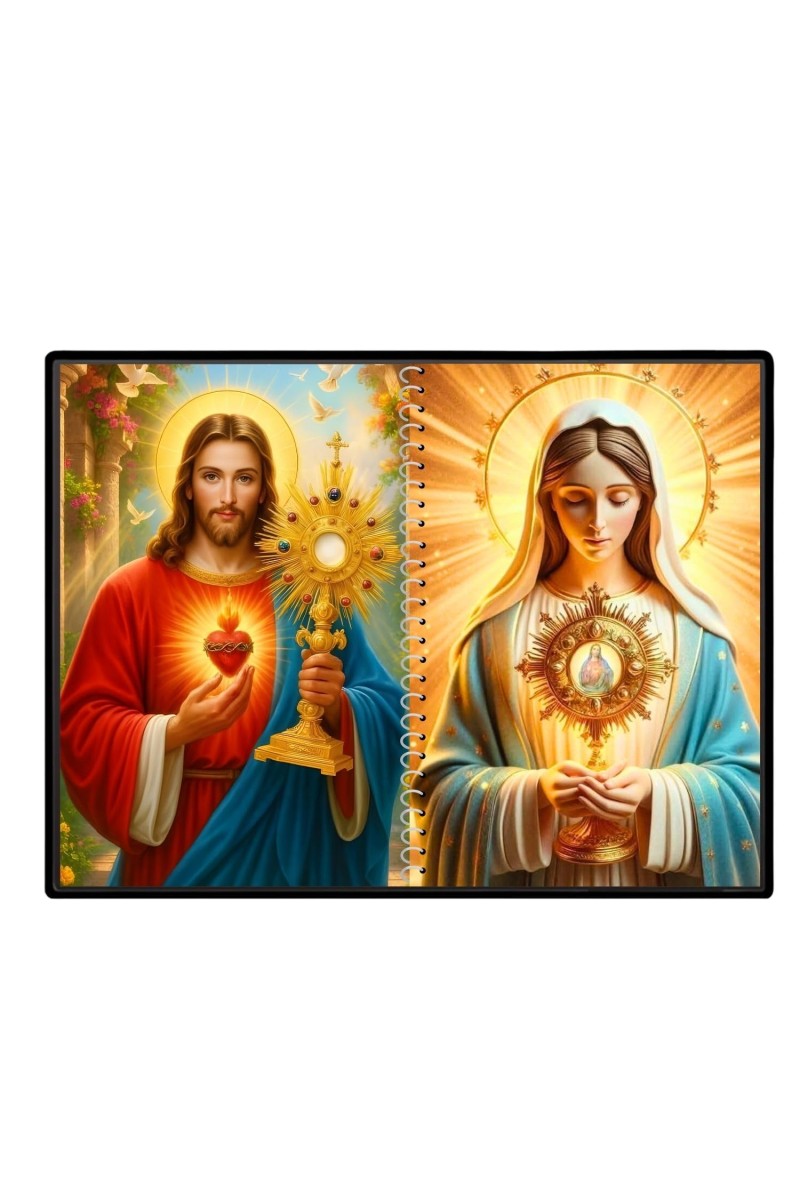 Immaculate Heart Of Mary Laminated Photo - 11x13 Inches, Divine Blessings For Home & Office And Temple Decoration (F16451)
