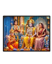 Lord RamSiya Laxman Laminated Photo - 9x11 Inches, Divine Blessings For Home & Office And Temple Decoration (F16114)