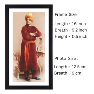 Swami Vivekananda Colored Photograph |Inspirational Wall Art| Spiritual Devotional Wall Art| Ideal for Home, Office, or Meditation Space