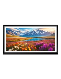 Nature Landscape Floating Frame Scenery Digital Print - (I5634) - 18x36 inch Modern Nature Wall Art for Living Room, Bedroom, Office, Hotels, Drawing Room
