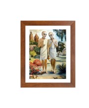Gouranga Mahaprabhu and Nityananda Mahaprabhu Colored Photo |Wall Art | Temple, Home, Puja room or Meditation Room |Spiritual Gift for Devotees