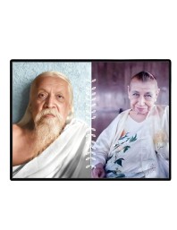 Sri Aurobindo & The Mother Laminated Photo - 9x11 Inches, Divine Blessings For Home & Office And Temple Decoration (F16148)