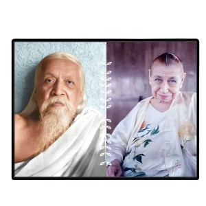 Sri Aurobindo & The Mother Laminated Photo - 9x11 Inches, Divine Blessings For Home & Office And Temple Decoration (F16148)