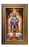 Lord Rama Digital Golden Balck Color Photo Frame | Hindu Religious Wall Decor | 14x20 Inches - Inspirational Wall Art For Office, Home Decor - Ideal Spiritual Gift (F16853)