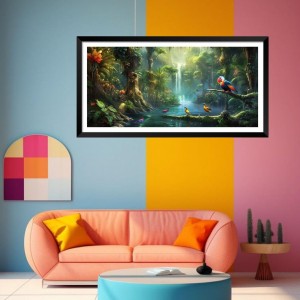 Nature Landscape Floating Frame Scenery Digital Print - (I5666) - 18x36 inch Modern Nature Wall Art for Living Room, Bedroom, Office, Hotels, Drawing Room Nature Landscape Floating Frame Scenery Digital Print - (I5666) - 18x36 inch Modern Nature Wall Art for Living Room, Bedroom, Office, Hotels, Drawing Room