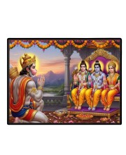 Lord RamSita,Lakshmana Laminated Photo - 5x7 Inches, Divine Blessings For Home & Office And Temple Decoration (F16066)