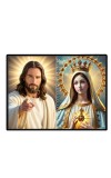 Esus Christ - Blessed Virgin Mary Laminated Photo - 11x13 Inches, Divine Blessings For Home & Office And Temple Decoration (F16430)