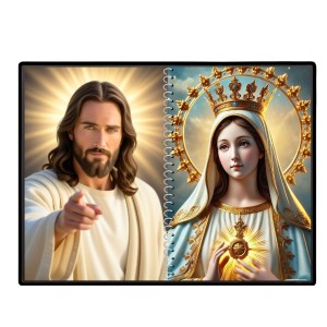 Esus Christ - Blessed Virgin Mary Laminated Photo - 11x13 Inches, Divine Blessings For Home & Office And Temple Decoration (F16430)