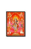 Nava Durga Laminated Photo - 7x9 Inches, Divine Blessings for Home & Office and Temple Decoration