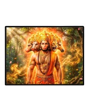 Lord Hanuman Laminated Photo - 11x13 Inches, Divine Blessings For Home & Office And Temple Decoration (F16079)