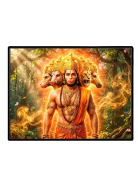 Lord Hanuman Laminated Photo - 11x13 Inches, Divine Blessings For Home & Office And Temple Decoration (F16079)