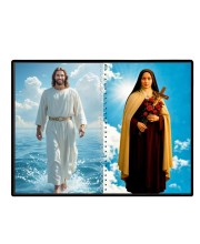 Jesus Christ - St. Therese Of Lisieux Laminated Photo - 11x13 Inches, Divine Blessings For Home & Office And Temple Decoration (F16405)