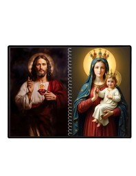 Jesus Christ - Mother Mary Laminated Photo - 11x13 Inches, Divine Blessings For Home & Office And Temple Decoration (F16417)