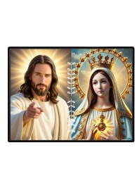 Jesus Christ-Immaculate Conception Laminated Photo - 7x9 Inches, Divine Blessings For Home & Office And Temple Decoration (F16275)