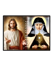 Jesus Christ - Our Lady Of Sorrows Laminated Photo - 11x13 Inches, Divine Blessings For Home & Office And Temple Decoration (F16300)