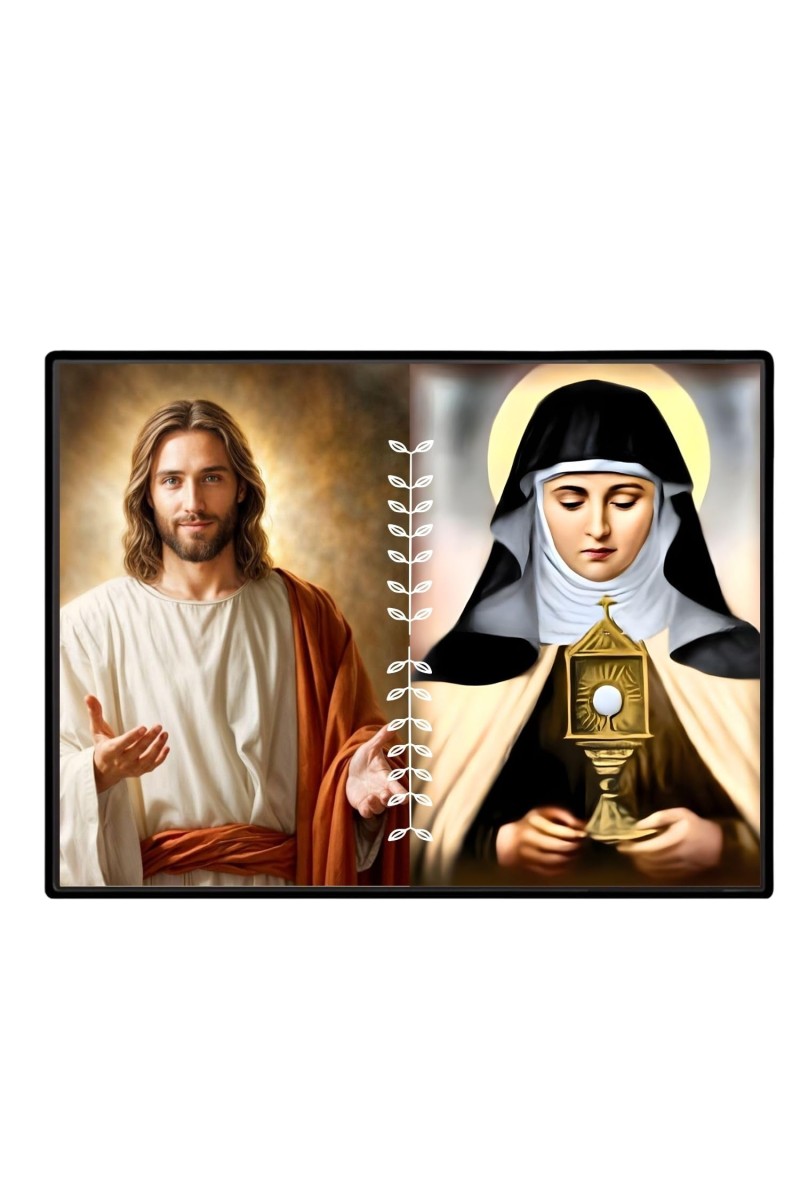 Jesus Christ - Our Lady Of Sorrows Laminated Photo - 11x13 Inches, Divine Blessings For Home & Office And Temple Decoration (F16300)