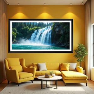 Nature Landscape Floating Frame Scenery Digital Print - (I5591) - 24x48 inch Modern Nature Wall Art for Living Room, Bedroom, Office, Hotels, Drawing Room Nature Landscape Floating Frame Scenery Digital Print - (I5591) - 24x48 inch Modern Nature Wall Art for Living Room, Bedroom, Office, Hotels, Drawing Room