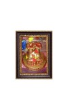 HiTechMart Maa Tara Charan Paduka Photo Frame – Decorative Spiritual Wall & Tabletop Frame for Home, Temple, and Office – Religious Gift & Puja Decor