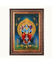 Shri Maa Bhadrakali Color Photo 8x12 Inch - Vibrant Religious Wall Art for Home or Office Decor.