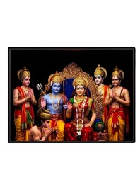 Lord RamSiya Laminated Photo - 5x7 Inches, Divine Blessings For Home & Office And Temple Decoration (F16091)