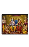 Lord RamSiya Laxman Laminated Photo - 9x11 Inches, Divine Blessings For Home & Office And Temple Decoration (F16116)