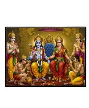Lord RamSiya Laxman Laminated Photo - 9x11 Inches, Divine Blessings For Home & Office And Temple Decoration (F16116)