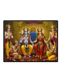 Lord RamSiya Laxman Laminated Photo - 13x15 Inches, Divine Blessings For Home & Office And Temple Decoration (F16116)