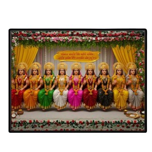 Mata Laxmi Laminated Photo - 11x13 Inches, Divine Blessings For Home & Office And Temple Decoration (F16084) Mata Laxmi Laminated Photo - 11x13 Inches, Divine Blessings For Home & Office And Temple Decoration (F16084)