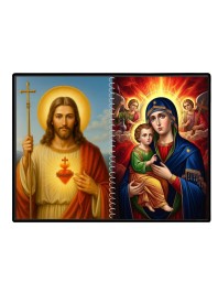 Jesus Christ - Our Lady Of Perpetual Help Laminated Photo - 13x15 Inches, Divine Blessings For Home & Office And Temple Decoration (F16362)