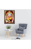 Vishwakarma Laminated Photo (9x11 Inches Without glass) Divine Blessings for Table and Walls,Home & Office and Temple Decoration