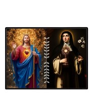 Jesus Christ - Our Lady Of Sorrows Laminated Photo - 11x13 Inches, Divine Blessings For Home & Office And Temple Decoration (F16292)