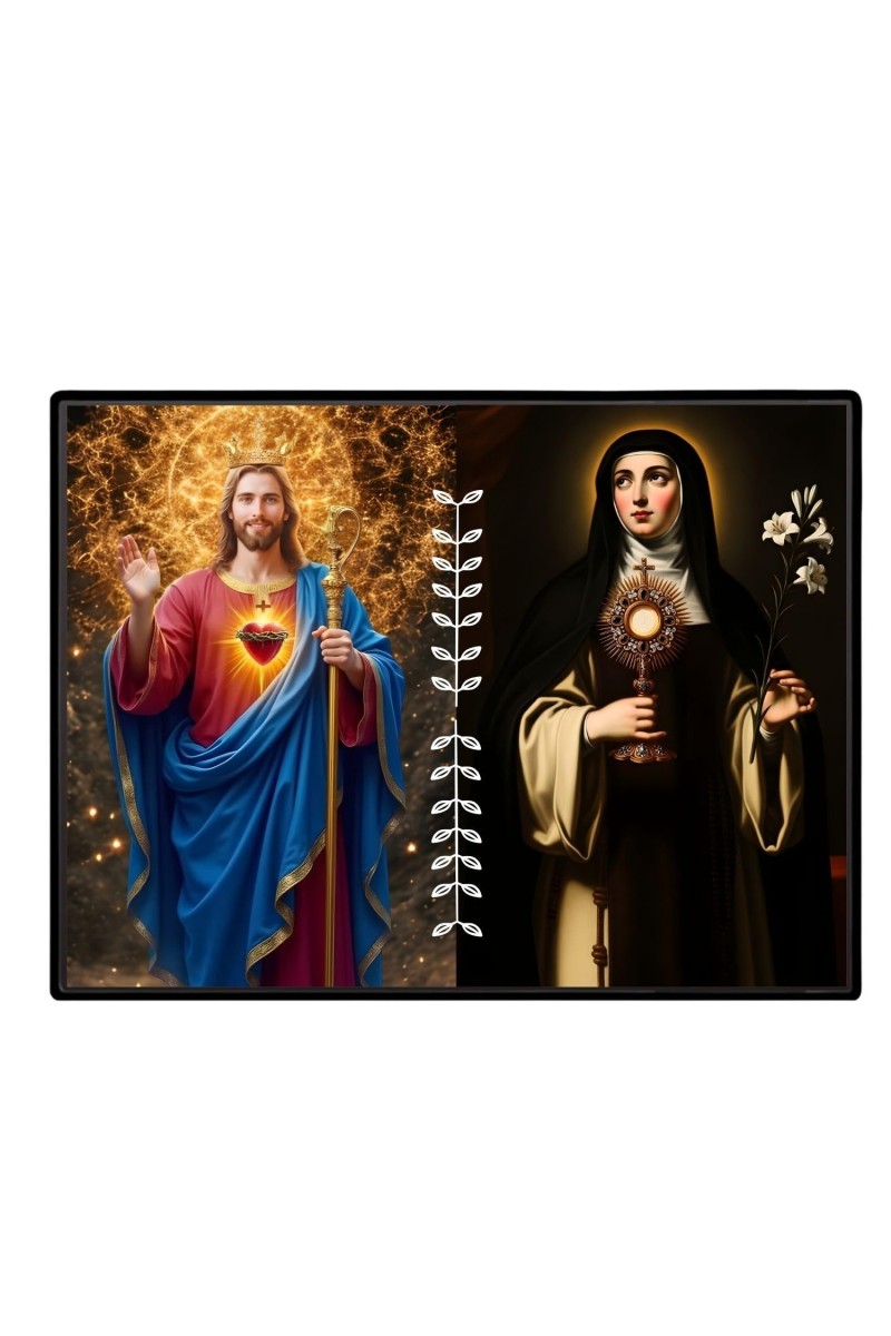 Jesus Christ - Our Lady Of Sorrows Laminated Photo - 5x7 Inches, Divine Blessings For Home & Office And Temple Decoration (F16292)